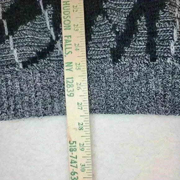 80s Vintage Womens L Geometric Crew Neck Sweater College Point Abstract Retro - Picture 8 of 14